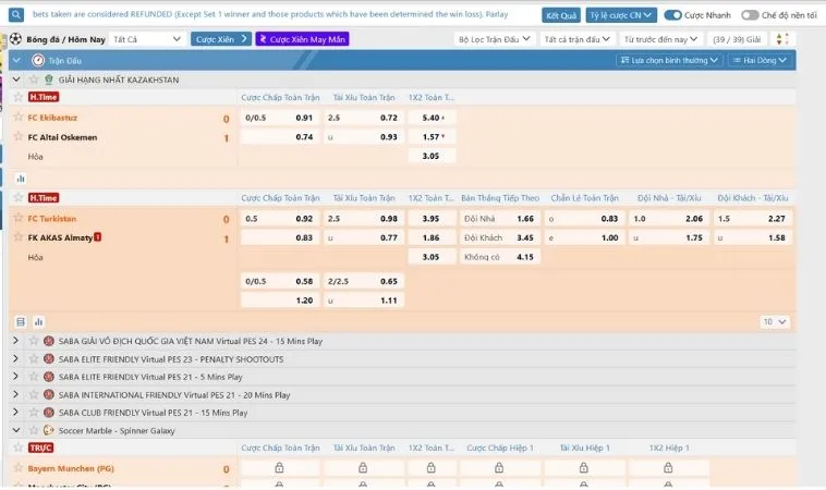 Đa dạng các tỷ lệ kèo cá cược bóng đá tại OnBet